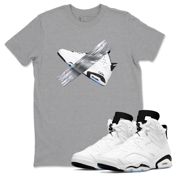 Duct Tape Unisex Shirts To Match Jordans 6s White Black Jezsport.com