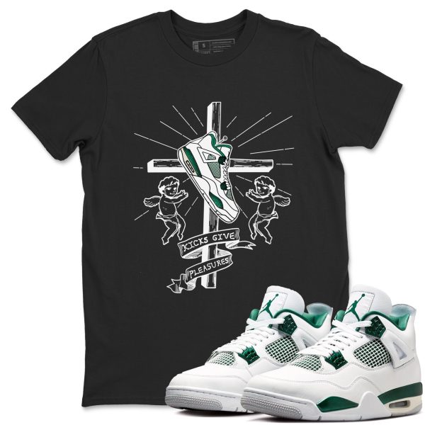 Kicks Give Pleasures Unisex Shirts To Match Jordans 4s Oxidized Green Jezsport.com