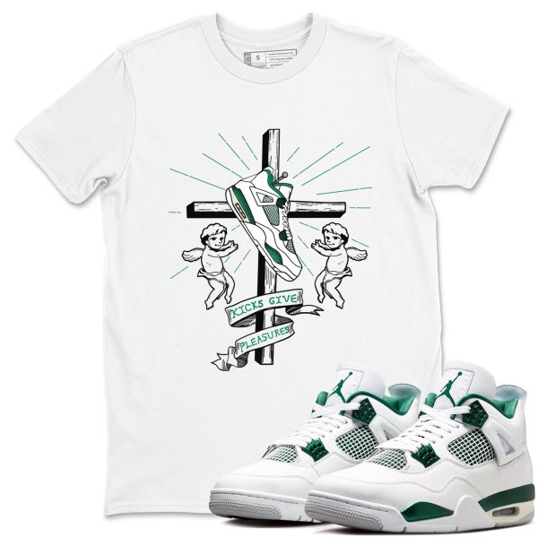 Kicks Give Pleasures Unisex Shirts To Match Jordans 4s Oxidized Green Jezsport.com