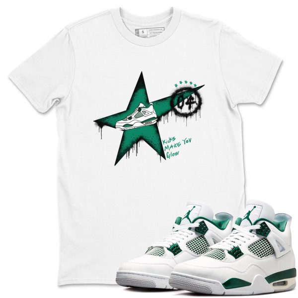 Kicks Make You Glow Unisex Shirts To Match Jordans 4s Oxidized Green Jezsport.com