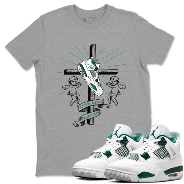 Kicks Give Pleasures Unisex Shirts To Match Jordans 4s Oxidized Green Jezsport.com