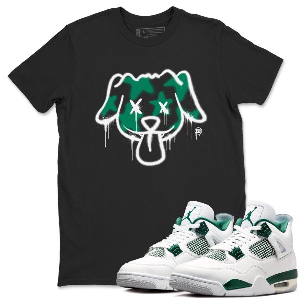 Graffiti Dog Unisex Shirts To Match Jordans 4s Oxidized Green Jezsport.com