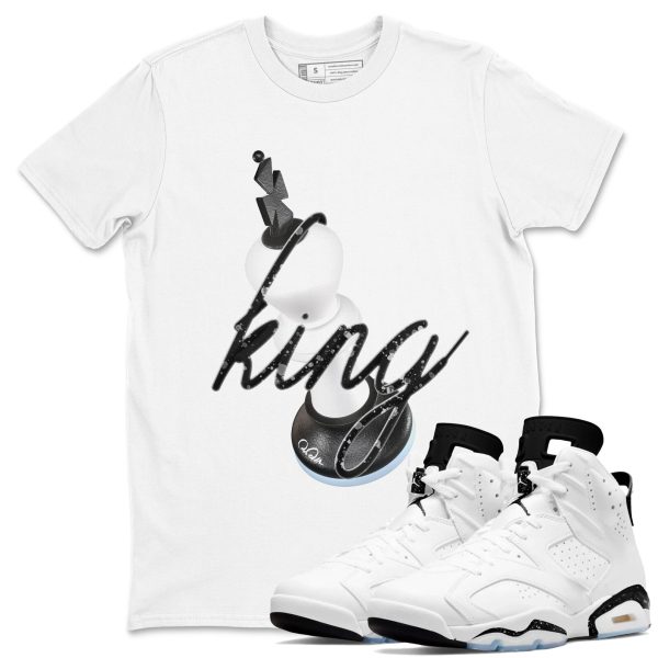 3D King Unisex Shirts To Match Jordans 6s White Black Jezsport.com