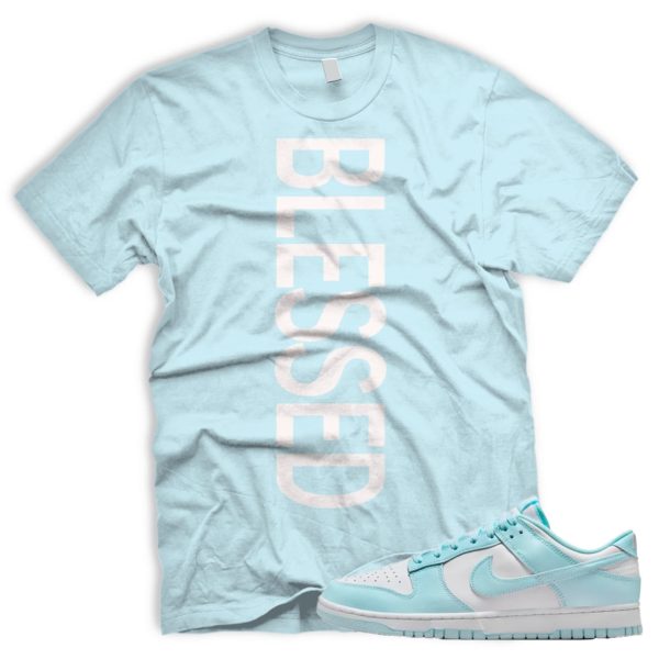 BLSSD T Dunk Low Glacier Blue White Retro N Custom Shirt Jezsport.com