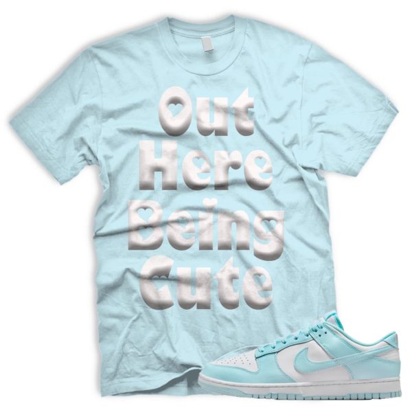 CUTE T Dunk Low Glacier Blue White Retro N Custom Shirt Jezsport.com