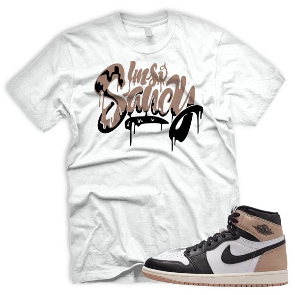 SAUCY Air J 1 Latte OG Retro High Black White Legend Medium Brown 2024 AJ Se 1 Tshirt Match Sneaker Jezsport.com