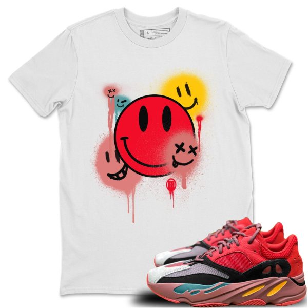 Smile Painting Unisex Shirts To Match Jordans Yeezys 700 HiUnisex Shirts To Match JordansRes Red Jezsport.com