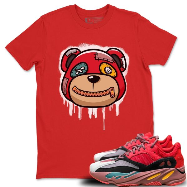 Bear Face Unisex Shirts To Match Jordans Yeezys 700 HiUnisex Shirts To Match JordansRes Red Jezsport.com