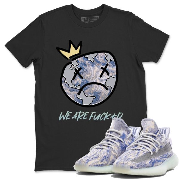 Sad Earth Unisex Shirts To Match Jordans Yeezys 350 MX Blue Jezsport.com