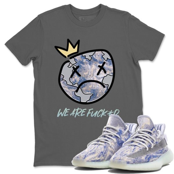 Sad Earth Unisex Shirts To Match Jordans Yeezys 350 MX Blue Jezsport.com