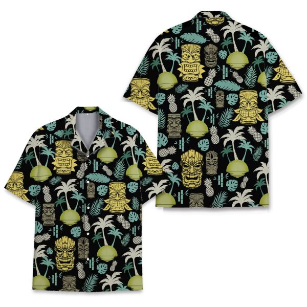 Tropical Tiki Head Hawaiian Shirt, Summer Shirt For Men and Women Jezsport.com