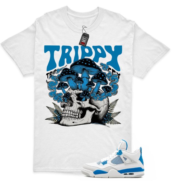 Jordan 4 Military Blue Matching Shirts, Trippy Tee Match Military Blue 4s Jezsport.com