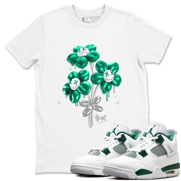 Balloon Bouquet Unisex Sneakerhead Shirts To Match Jordans AJ4 Oxidized Green Jezsport.com