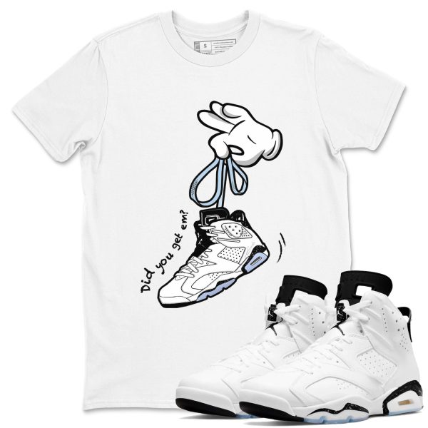 Cartoon Hands Unisex Sneakerhead Shirts To Match Jordans AJ6 Retro White Black Jezsport.com