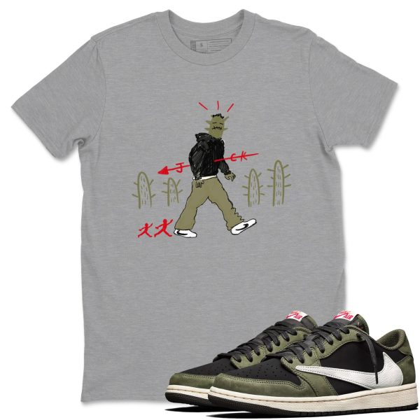 Cactus Man Unisex Sneakerhead Shirts To Match Jordans AJ1 Black Olive Jezsport.com