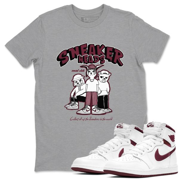 Sneakerheads Social Club Unisex Sneakerhead Shirts To Match Jordans AJ1 Retro Metallic Burgundy Jezsport.com