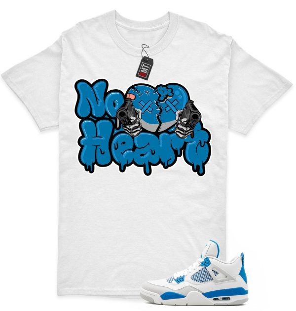 Jordan 4 Military Blue Matching Shirts, No Heart Tee Match Military Blue 4s Jezsport.com