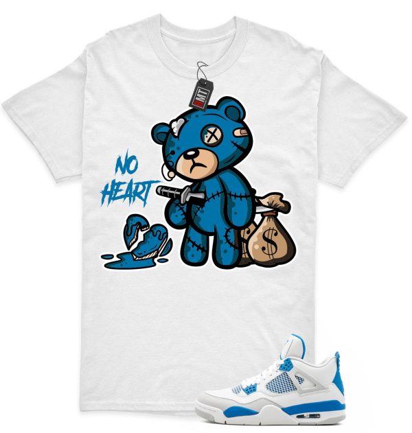 Jordan 4 Military Blue Matching Shirts, No Heart Tee Match Military Blue 4s Jezsport.com