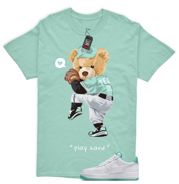 Air Force 1 Low Mint Foam Green Matching Shirt, Play Hard Jezsport.com