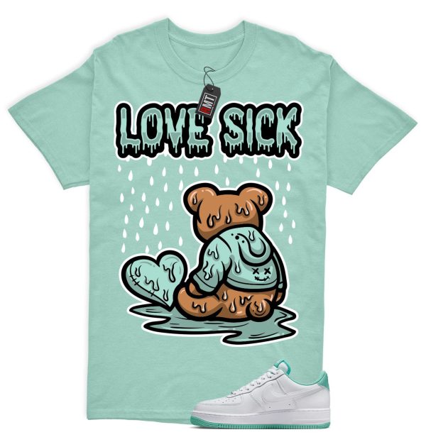 Air Force 1 Low Mint Foam Green Matching Shirt, Love Sick Jezsport.com