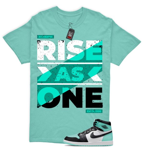 Jordan 1 High OG Green Glow Matching Shirts, Rise As OneTee Match Green Glow 1s Jezsport.com