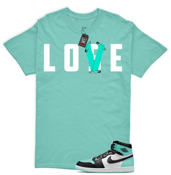 Jordan 1 High OG Green Glow Matching Shirts, Love Lose Tee Match Green Glow 1s Jezsport.com