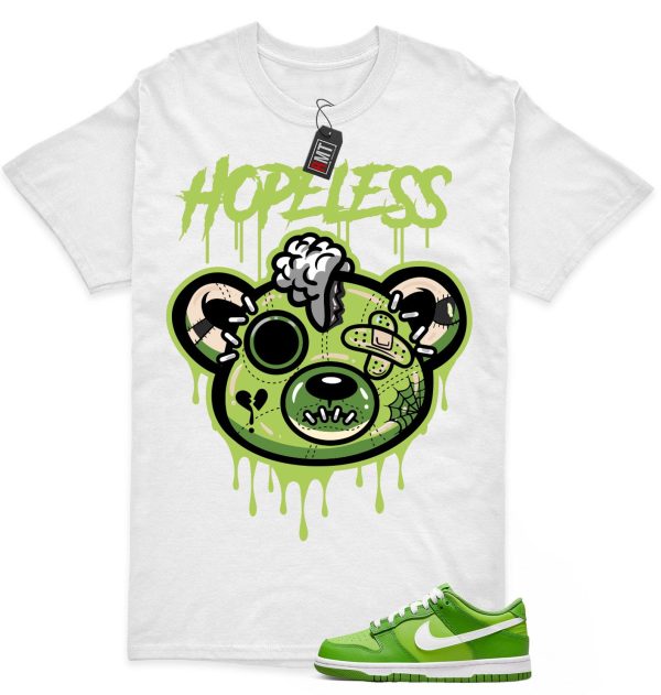 Dunk Low GS Chlorophyll Vivid Green Match Shirt, Hope Less Jezsport.com