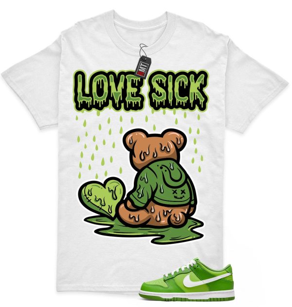 Dunk Low GS Chlorophyll Vivid Green Match Shirt, Love Sick Jezsport.com