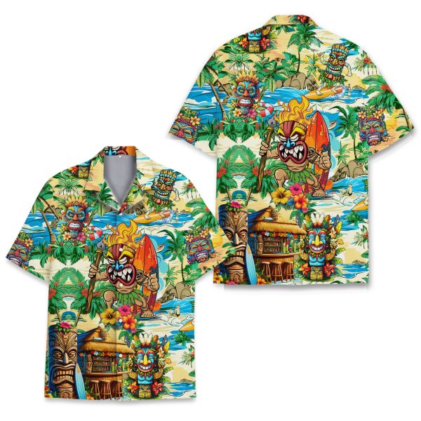 Tropical Tiki Hawaiian Shirt, Summer For Men and Women Jezsport.com