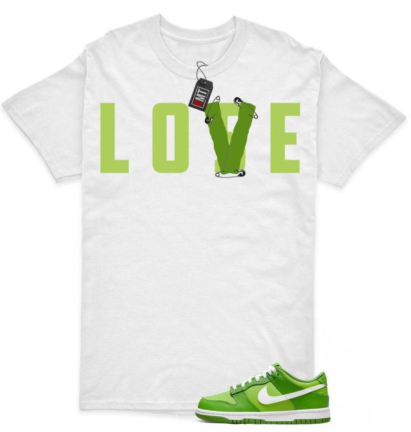 Dunk Low GS Chlorophyll Vivid Green Match Shirt, Love Lose Jezsport.com