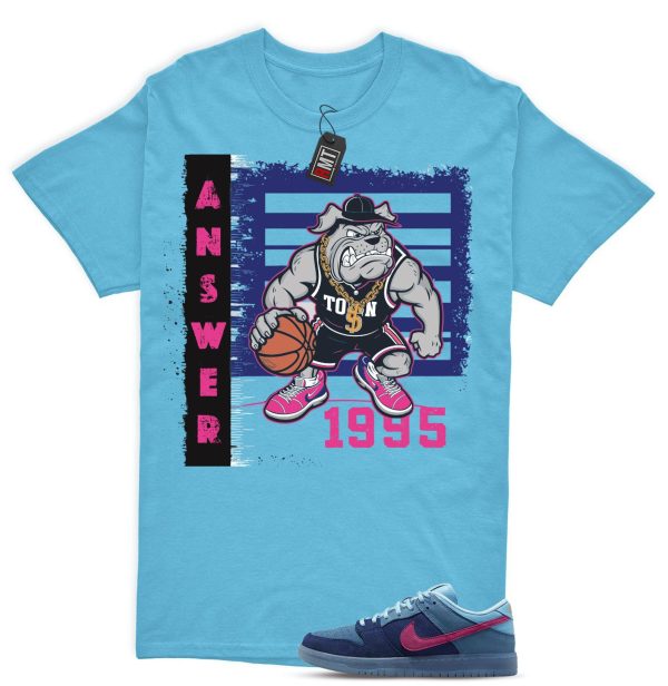 SB Dunk Low Run The Jewels Deep Royal Blue Chill Active Pink Match Shirt, Answer Jezsport.com