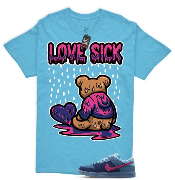 SB Dunk Low Run The Jewels Deep Royal Blue Chill Active Pink Match Shirt, Love Sick Jezsport.com