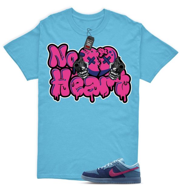 SB Dunk Low Run The Jewels Deep Royal Blue Chill Active Pink Match Shirt, No Heart Jezsport.com