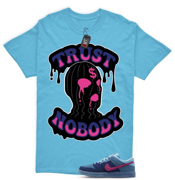 SB Dunk Low Run The Jewels Deep Royal Blue Chill Active Pink Match Shirt, Trust No One Jezsport.com