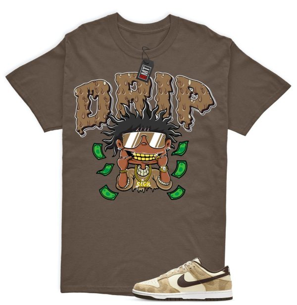 Dunk Giraffe Beach Cheetah Baroque Brown Canvas Sail Animal Pack Low Retro PRM Match Shirt, Drip Jezsport.com