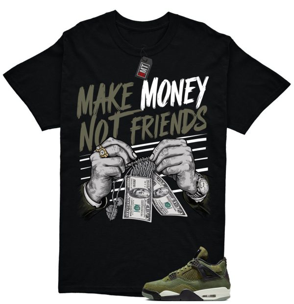 Jordan 4 Retro SE Craft Medium Olive Match T-shirt, Make Money Jezsport.com