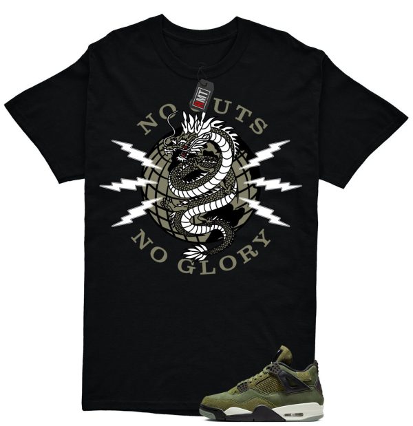 Jordan 4 Retro SE Craft Medium Olive Match T-shirt, No Guts Jezsport.com