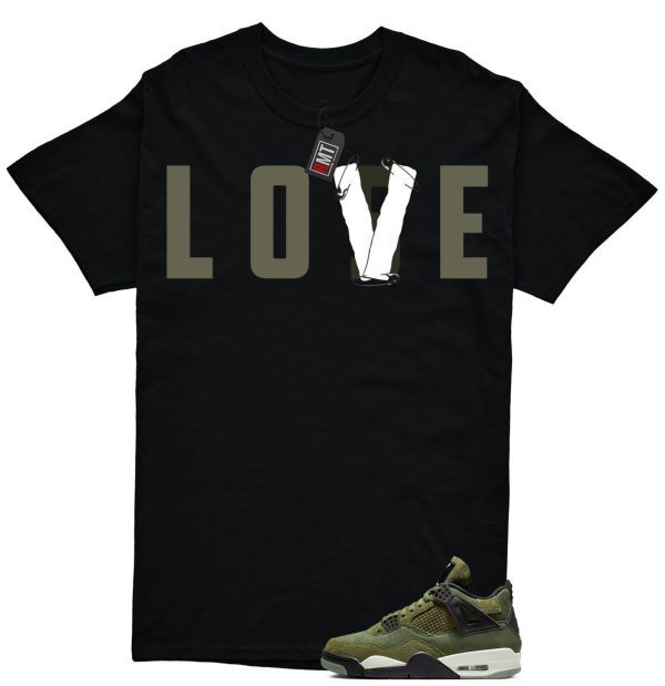 Jordan 4 Retro SE Craft Medium Olive Match T-shirt, Love Lose Jezsport.com