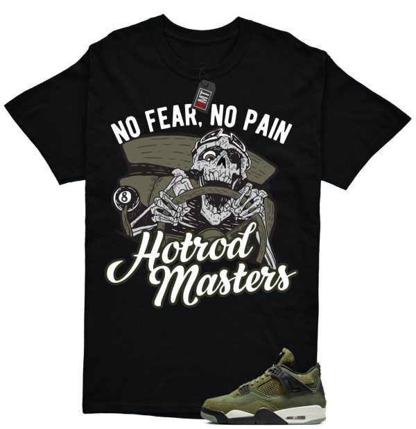 Jordan 4 Retro SE Craft Medium Olive Match T-shirt, No Pain Jezsport.com