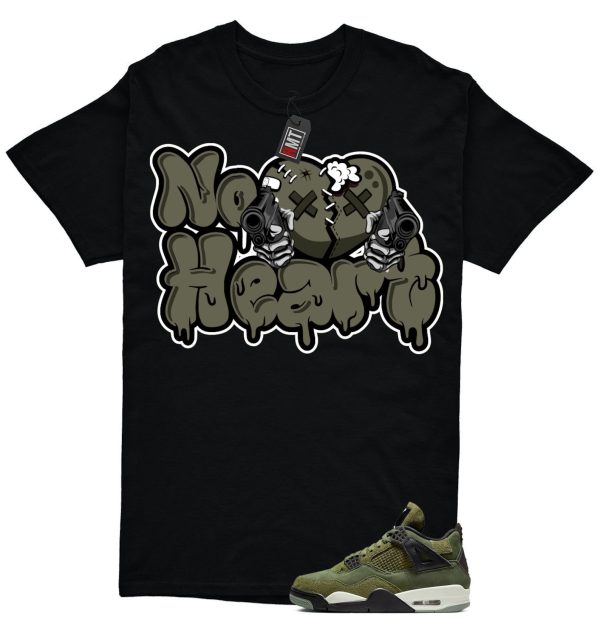 Jordan 4 Retro SE Craft Medium Olive Match T-shirt, No Heart Jezsport.com