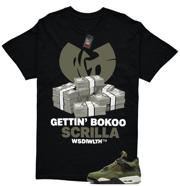 Jordan 4 Retro SE Craft Medium Olive Match T-shirt, Scrilla Tee Matching Olive 4s Jezsport.com