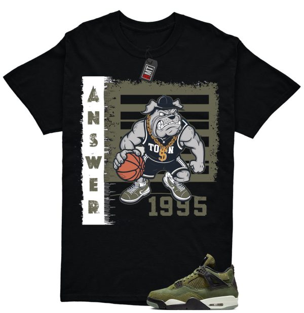 Jordan 4 Retro SE Craft Medium Olive Match T-shirt, Answer Tee Matching Olive 4s Jezsport.com