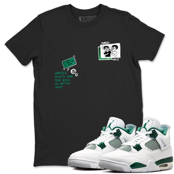 Homies Only - Sneaker Shirts To Match Jordans AJ4 Oxidized Green Jezsport.com