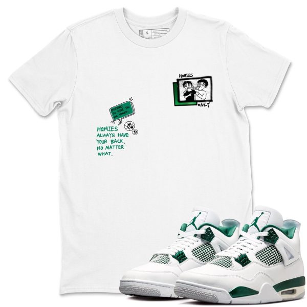 Homies Only - Sneaker Shirts To Match Jordans AJ4 Oxidized Green Jezsport.com