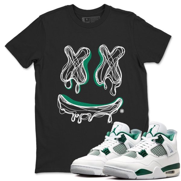 Smile Doodle - Sneaker Shirts To Match Jordans AJ4 Oxidized Green Jezsport.com