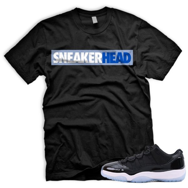 SNHD Air J 11 Retro Space Low Black Varsity Royal White T-Shirt Match Sneaker Jezsport.com