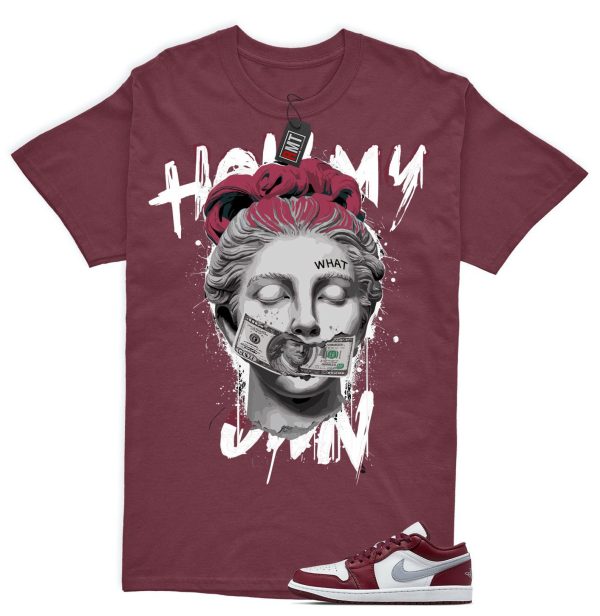 Jordan 1 Low Bordeaux Shirts, Hold My Own Tee Matching 1 Low Bordeaux Maroon Cherrywood Red White Cement Grey Jezsport.com