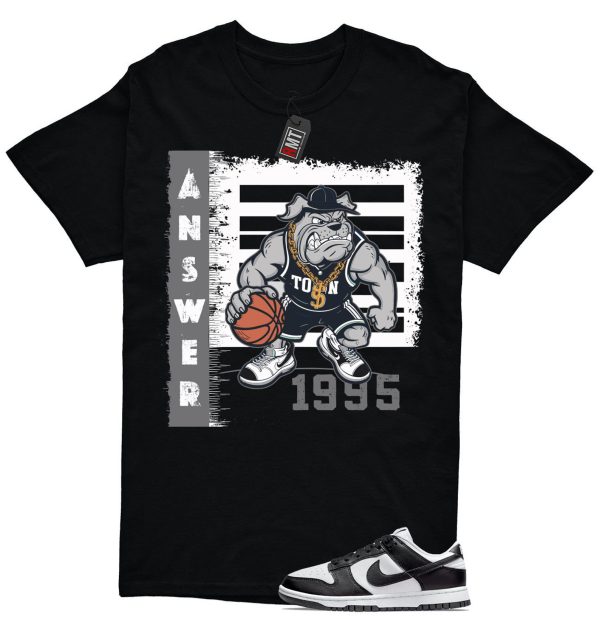 Dunk Panda White Black Low Retro Match T-shirt, Answer Tee Matching Dunk Low Panda Jezsport.com