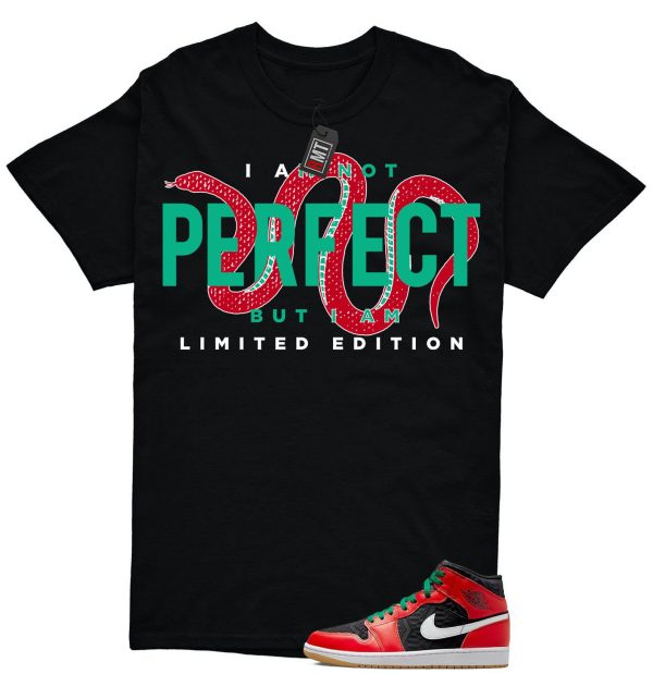 Jordan 1 Mid Christmas Black Fire Red White Malachite Match T-shirt, Limited Edition Jezsport.com