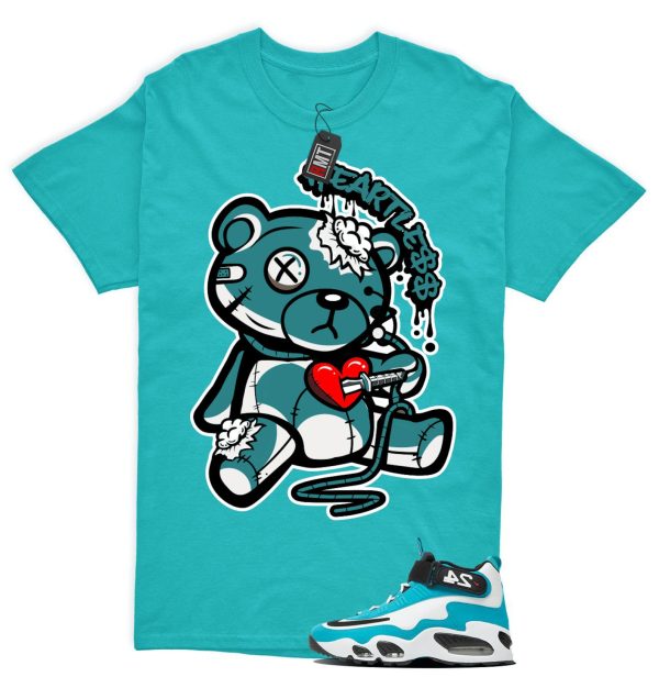 Air Griffey Max 1 Aquamarine Teal Aqua Matching Shirt, Heart Less Jezsport.com